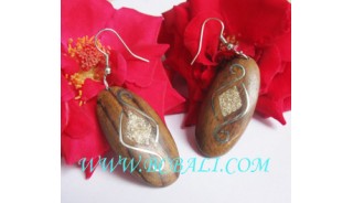 Wooden Stainless Earring Organic